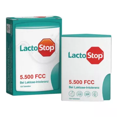 LACTOSTOP 5,500 FCC Tablets click dispenser, 120 pcs LACTOSTOP 5,500 FCC Tablets click dispenser, 120 pcs