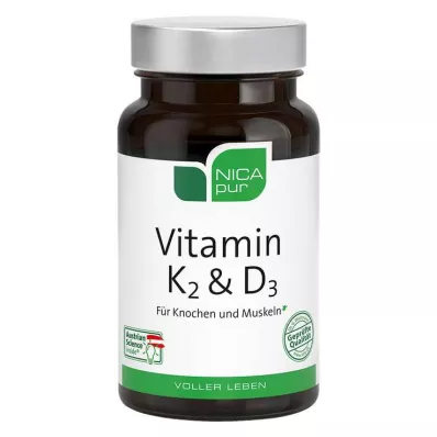 Nicapur Vitamin K2 &amp; D3 capsules, 60 pcs