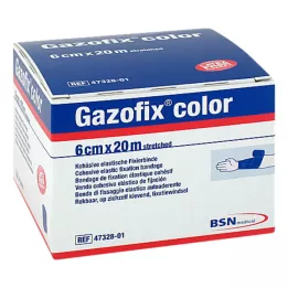 GAZOFIX colour Fixation bandage cohesive 6 cmx20 m blue, 1 pc