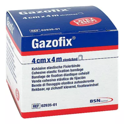GAZOFIX Fixation bandage cohesive 4 cmx4 m, 1 pc GAZOFIX Fixation bandage cohesive 4 cmx4 m, 1 pc