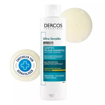 VICHY DERCOS ultra-sensitive shampoo dry scalp, 200 ml
