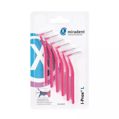 Miradent interdental brush I-Prox L 0.4 mm pink, 6 pieces Miradent interdental brush I-Prox L 0.4 mm pink, 6 pieces