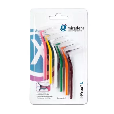Miradent interdental brush I-Prox L assorted, 6 pieces Miradent interdental brush I-Prox L assorted, 6 pieces