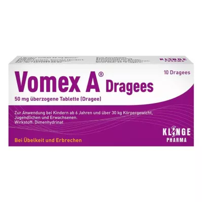 VOMEX A Coated Tablets 50 mg, 10 pcs