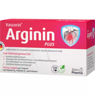 VASCORIN Arginine Plus Capsules, 120 Capsules