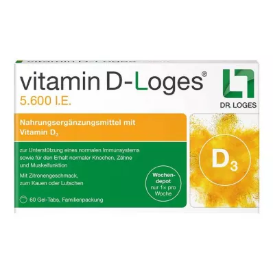 VITAMIN D-LOGES 5.600 I.E. Wo.Depot Chewabl.Fam.Pa, 60 pcs VITAMIN D-LOGES 5.600 I.E. Wo.Depot Chewabl.Fam.Pa, 60 pcs