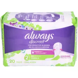 ALWAYS discreet incontinence insert small, 20 pcs