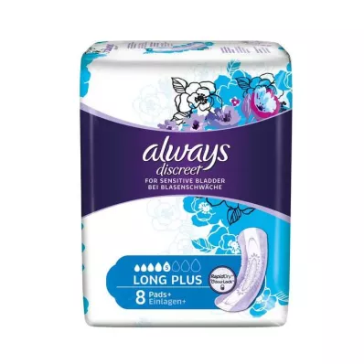 ALWAYS discreet incontinence insert long plus, 8 pcs