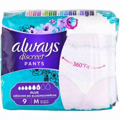Always discreet incontinence pants plus medium (9 pieces) Always discreet incontinence pants plus medium (9 pieces)