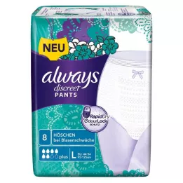 ALWAYS discreet incontinence pants plus L, 8 pcs