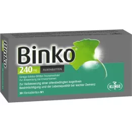 BINKO 240 mg film-coated tablets, 30 pcs