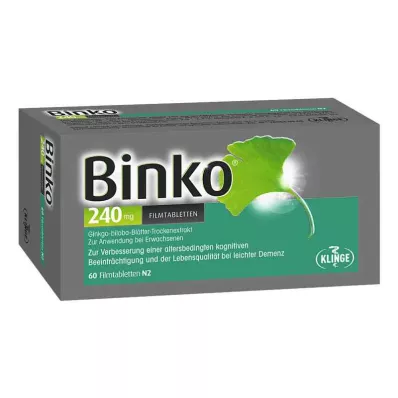 BINKO 240 mg film-coated tablets, 60 pcs BINKO 240 mg film-coated tablets, 60 pcs