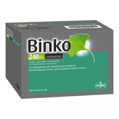 BINKO 240 mg film-coated tablets, 120 pcs BINKO 240 mg film-coated tablets, 120 pcs