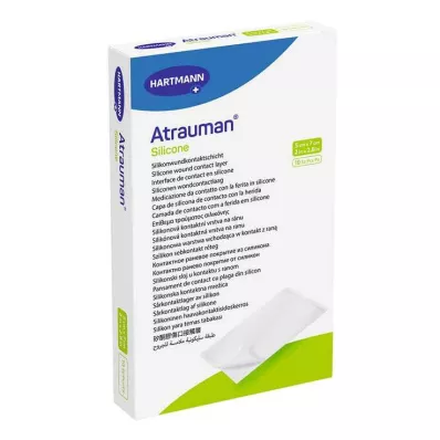 ATRAUMAN Silicone sterile 5x7 cm compresses, 10 pcs
