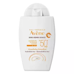 AVENE Mineral sun fluid SPF 50+ untinted, 40 ml
