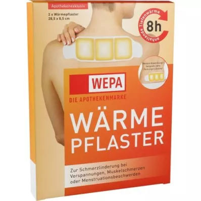 WÄRMEPFLASTER Neck/back 8.5x28.5 cm WEPA, 2 pcs