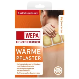 WÄRMEPFLASTER Neck/back 8.5x28.5 cm WEPA, 2 pcs