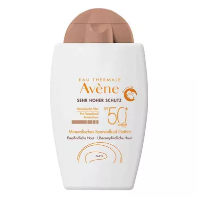 Avene Mineral Sun Fluid Spf 50+ tinted (40 ml) Avene Mineral Sun Fluid Spf 50+ tinted (40 ml)
