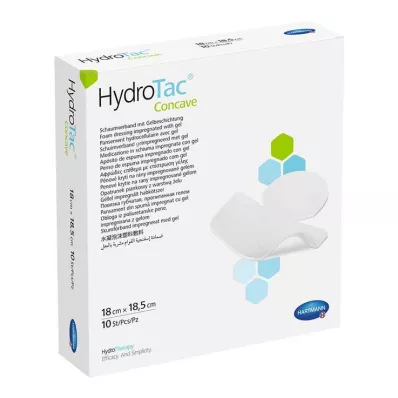 Hydrotac concave foam dressing 18x18.5 cm, 10 pcs