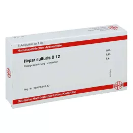HEPAR SULFURIS D 12 Ampoules, 8X1 ml