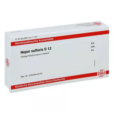 HEPAR SULFURIS D 12 Ampoules, 8X1 ml