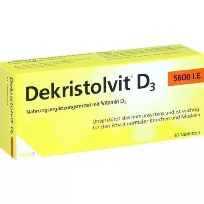 DEKRISTOLVIT D3 5,600 I.U. tablets, 30 pcs