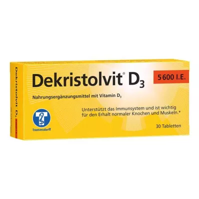 DEKRISTOLVIT D3 5,600 I.U. tablets, 30 pcs DEKRISTOLVIT D3 5,600 I.U. tablets, 30 pcs