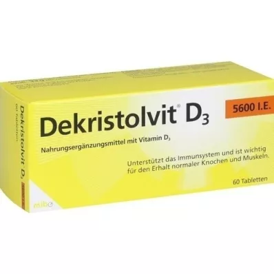 DEKRISTOLVIT D3 5,600 I.U. tablets, 60 pcs