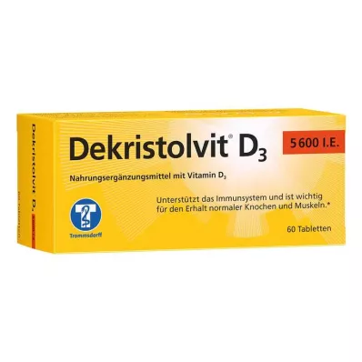 DEKRISTOLVIT D3 5,600 I.U. tablets, 60 pcs