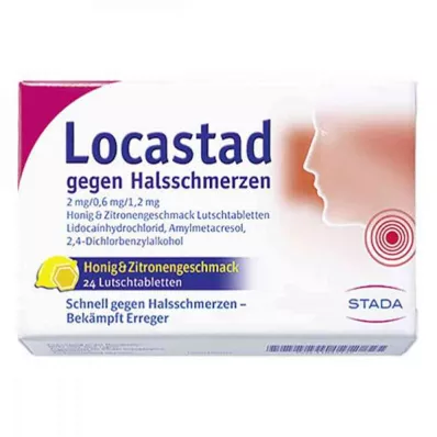 LOCASTAD against sore throat Honey-Lemon Lut.-T., 24 pcs LOCASTAD against sore throat Honey-Lemon Lut.-T., 24 pcs