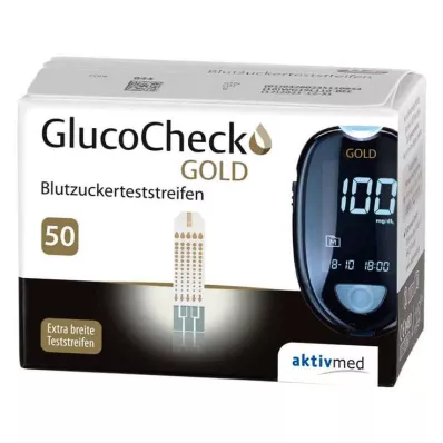 GLUCOCHECK GOLD Blood glucose test strips, 50 pcs GLUCOCHECK GOLD Blood glucose test strips, 50 pcs