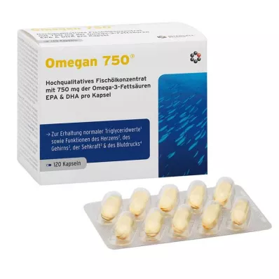 Omegan 750 soft capsules, 120 pieces