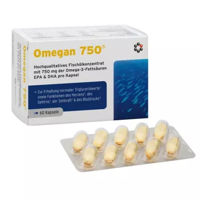 Omegan 750 soft capsules, 60 pcs Omegan 750 soft capsules, 60 pcs