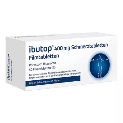 IBUTOP 400 mg Pain Tablets Film-coated Tablets, 50 pcs IBUTOP 400 mg Pain Tablets Film-coated Tablets, 50 pcs