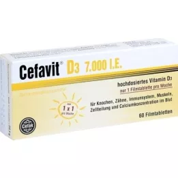 CEFAVIT D3 7,000 I.U. film-coated tablets, 60 pcs