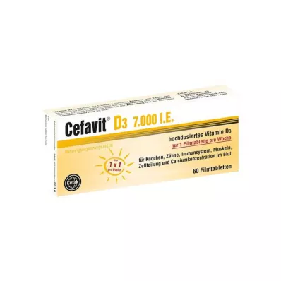 CEFAVIT D3 7,000 I.U. film-coated tablets, 60 pcs