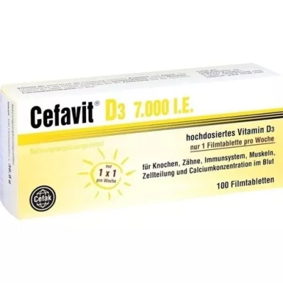 CEFAVIT D3 7,000 I.U. film-coated tablets, 100 pcs