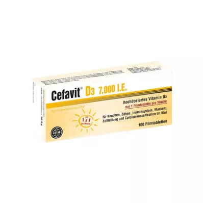 CEFAVIT D3 7,000 I.U. film-coated tablets, 100 pcs