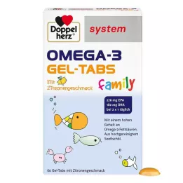 DOPPELHERZ Omega-3 gel tabs family system, 60 pcs