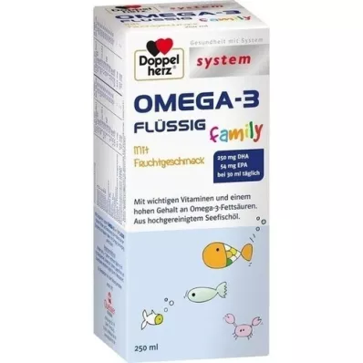 DOPPELHERZ Omega-3 liquid family system, 250 ml