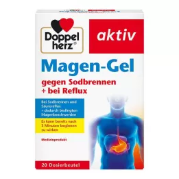 DOPPELHERZ Stomach gel against heartburn+for reflux, 20 pcs
