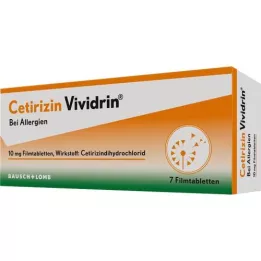 CETIRIZIN Vividrin 10 mg film-coated tablets, 7 pcs