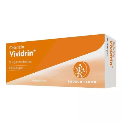 CETIRIZIN Vividrin 10 mg film-coated tablets, 7 pcs CETIRIZIN Vividrin 10 mg film-coated tablets, 7 pcs