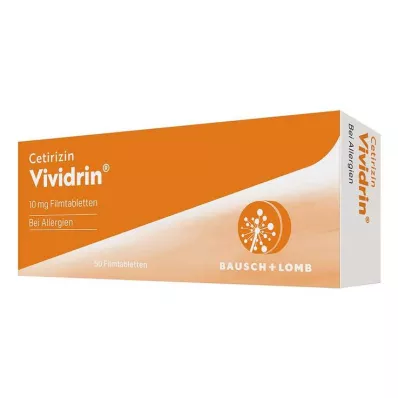 CETIRIZIN Vividrin 10 mg film-coated tablets, 50 pcs CETIRIZIN Vividrin 10 mg film-coated tablets, 50 pcs