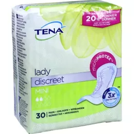 TENA LADY Discreet pads mini, 30 pcs