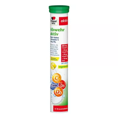 DOPPELHERZ Active defence effervescent tablets, 15 pcs