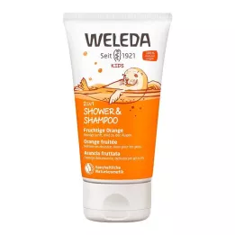 WELEDA Kids 2in1 Shower &amp; Shampoo Fruity Orange, 150 ml