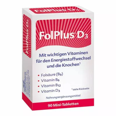 Folplus + D3 tablets, 90 pcs
