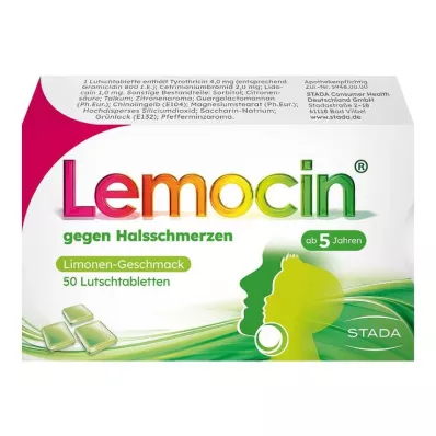 LEMOCIN against sore throat lozenges, 50 pcs LEMOCIN against sore throat lozenges, 50 pcs