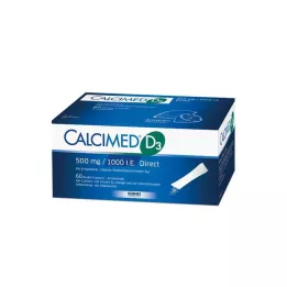 CALCIMED D3 500 mg/1000 I.U. Direct Granules, 60 pcs